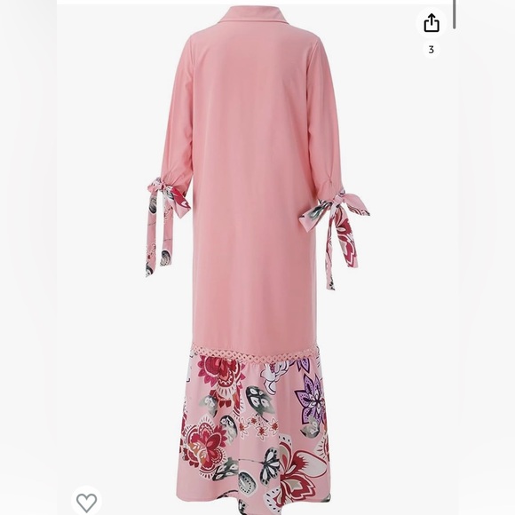 Long  peach/pink summer dress - Picture 2 of 2